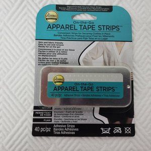 Aleene’s On The Go Apparel Tape Clothing Strips Double Stick 40 Pieces New